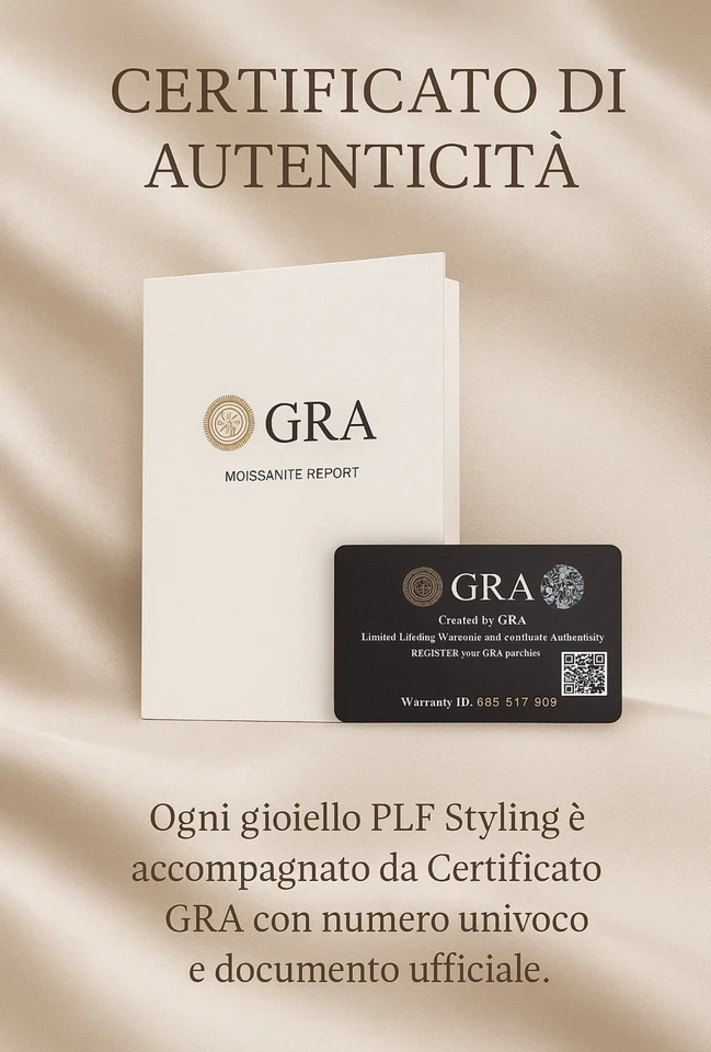 Set Anelli Anelli Argento - Oro Con Diamanti Moissanite 3 Carati - 8 (18.1 mm) - Immagine 4 di 4