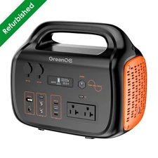 GreenOE Portable Power Station 600W 655Wh Solar Powered Generator Refurbished