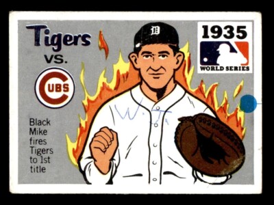 1971 Fleer World Series Baseball #33 1935 Tigers vs. Cubs GD