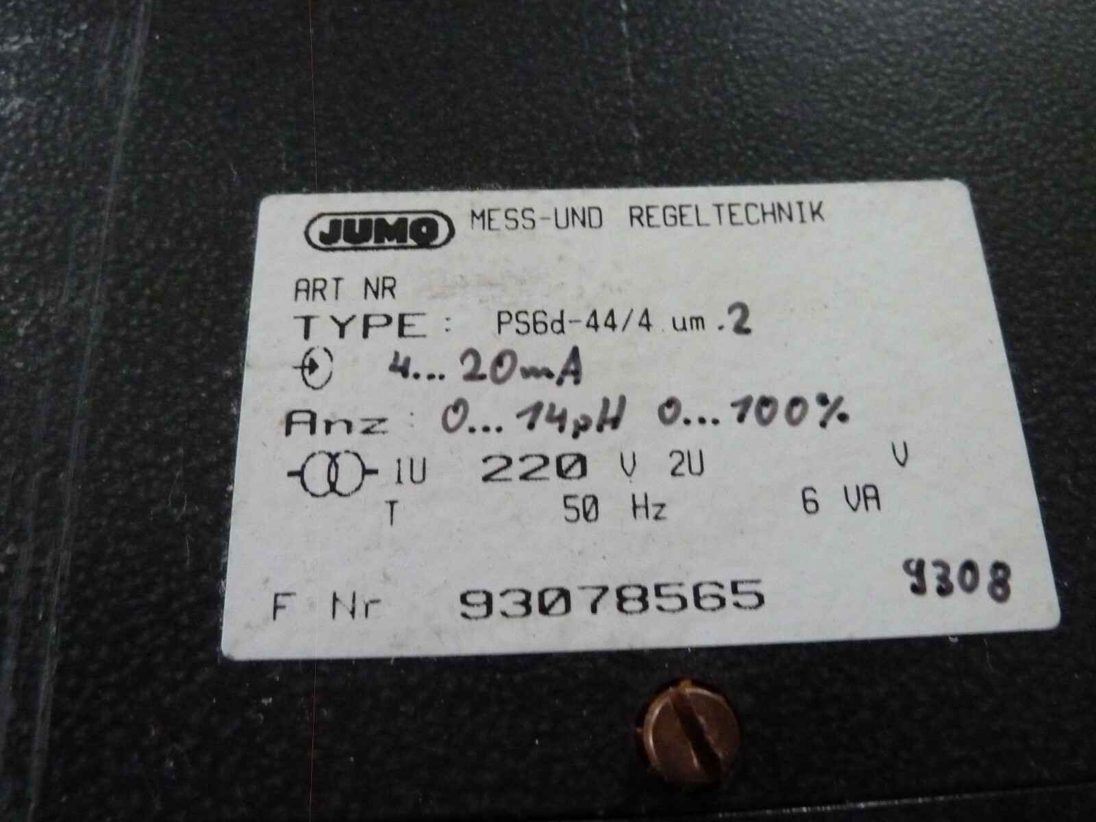 Jumo Prozessschreiber PS6d-44/4 | eBay.de