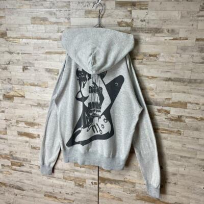 Hysteric Glamour zip up Parka Hys guitar Girl Size S Gray cotton