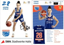 EMMA STACH  Syntainics MBC Weissenfels Autogramm Autogrammkarte Basketball