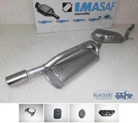 Imasaf ESD Auspuff Endtopf Ab Kat für Fiat Coupe 2.0 20V (FA/175) + Anbauteile