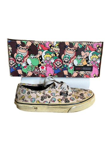 Nintendo Vans Schuhe Princess Peach Authentic Girl Größe 2,0 DIRTY NEEDS CLEANING - Bild 5 von 14