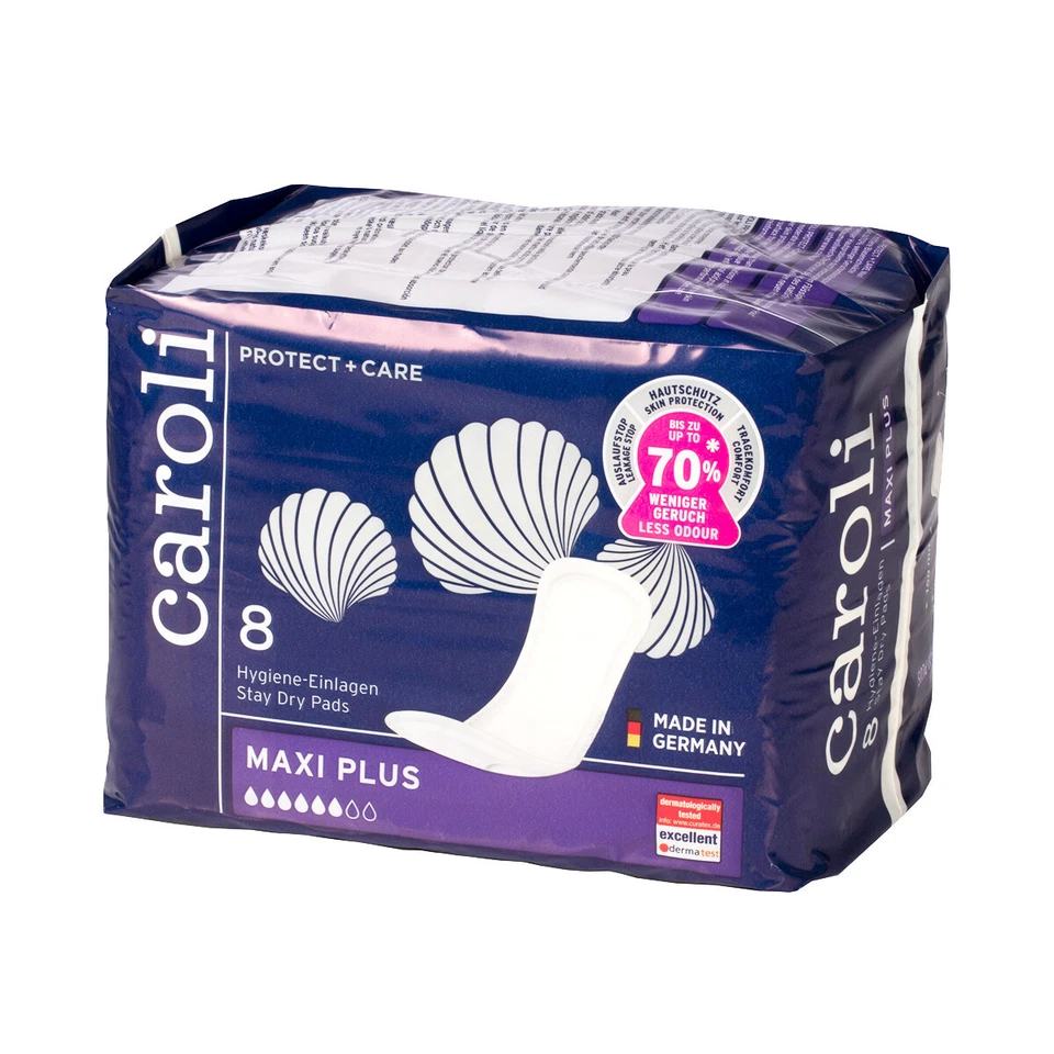 INTIMHYGIENE Pelz Protect+Care Einlagen Maxi Plus 8 Stk