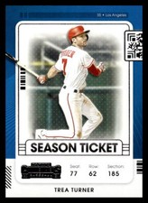 2021 Panini Contenders  Trea Turner #4 Los Angeles Dodgers Baseball Card