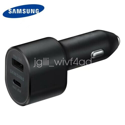 Samsung 45W Adapter Super Fast Charging Car Charger Dual Port USB Type-C Cable - Picture 8 of 8
