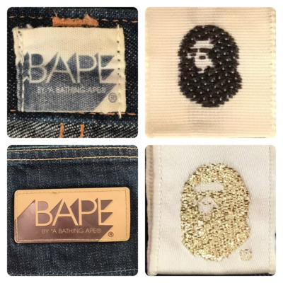 BAPE STA denim pants a bathing ape star NIGO BAPESTA Size L | eBay