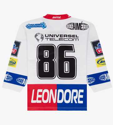 Aime Leon Dore ALD Team Hockey Jersey White - Size XXL Ships Aime Leon Dore ALD Team Hockey Jersey White - Size XXL Ships