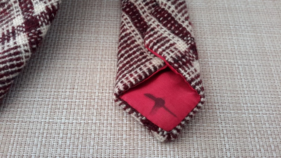 Corbata de Colección Glenrothes Cuadros Brittania Toda Lana 54x4.5" Hecha en Escocia Foto 3 de 4