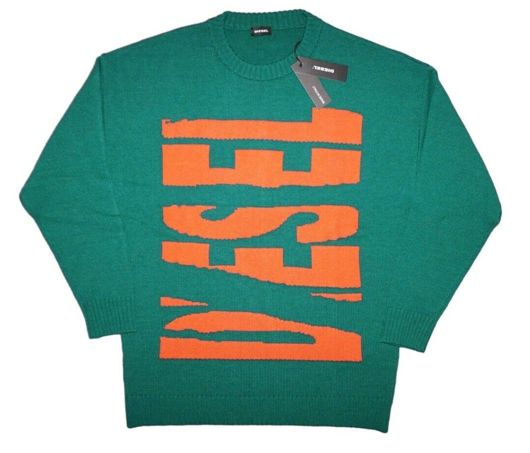 DIESEL K-LOGOX-A JUMPER WOOL BLEND SIZE L 100% AUTHENTIC