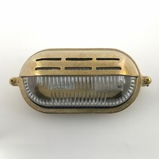 Brass Bulkhead Wall Outdoor Indoor Light Industrial Style ADAMANDIA