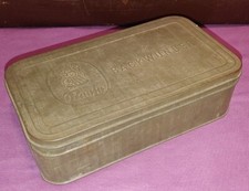 Gro&szlig;e Alte BLECH KISTE SCHACHTEL DOSE - VINTAGE