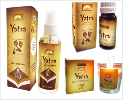 YATRA combo : Candle 125 gms, Aroma Oil 10 ml & Air Freshner 100 ml (1 qty each)