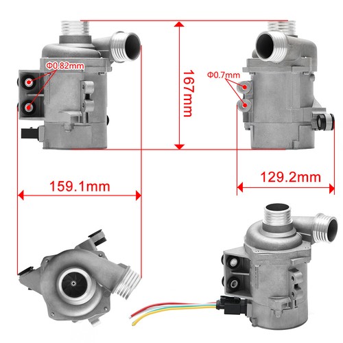 Bomba De Agua Eléctrica + Termostato Para BMW 330i 530i E60 E83 E85 Z4 3.0L – Reemplazo Directo OEM, Incluye Kit Completo