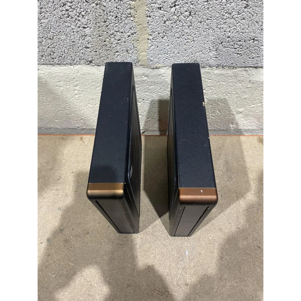 Pair Hitachi Side Speakers Black 4-Ohms Headphone Jack for AX-M133 Stereo System - Image 2 of 4