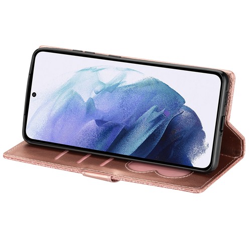 Shiny Leather Zip Wallet Case for Samsung S24/S23/S22/S21/A06/A16 w/Wrist Strap - Picture 21 of 46
