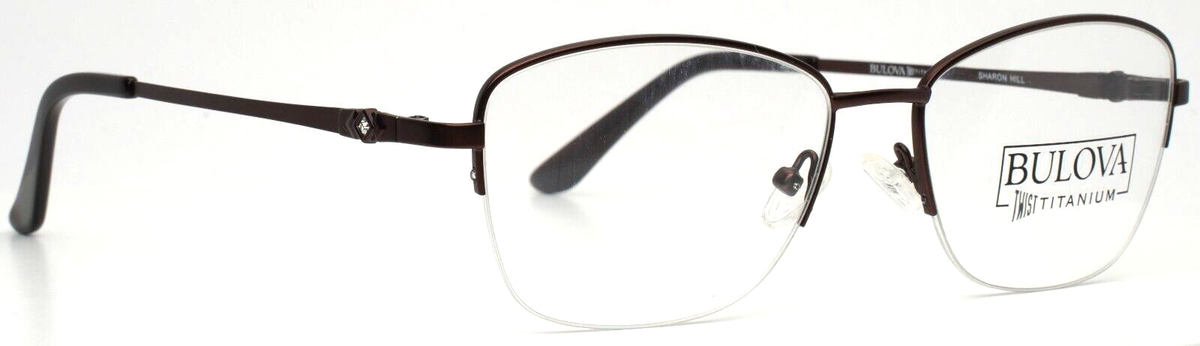 Bulova Women\'s Glasses (Sharon Hill) BULOVA Sharon Hill Mocha Womens Semi Cat Eye Half Rim  main image 4