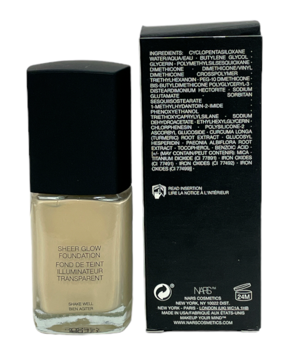 NARS Sheer Glow Foundation Valencia 4866 1.0 FL Oz for sale online