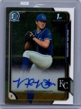 2015 Bowman Draft #BCA-NW Nolan Watson Chrome Draft Pick Autographs