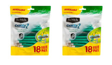 Schick Exacta 2 Sensitive Disposable Razors, Compares to Slim Twin, 36 Count