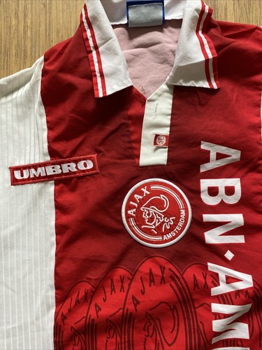 + VINTAGE AJAX AMSTERDAM HOLLAND 1997/1998 HEIMFUSSBALL SHIRT TRIKOT UMBRO - Bild 2 von 4