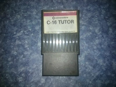 Vintage Commodore C-16 Tutor Cartridge (1984) **SHIPS FREE!!!**