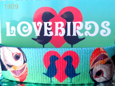 ZOX ''Lovebirds'' Strap W/ Card-Silver. (SZ Medium)