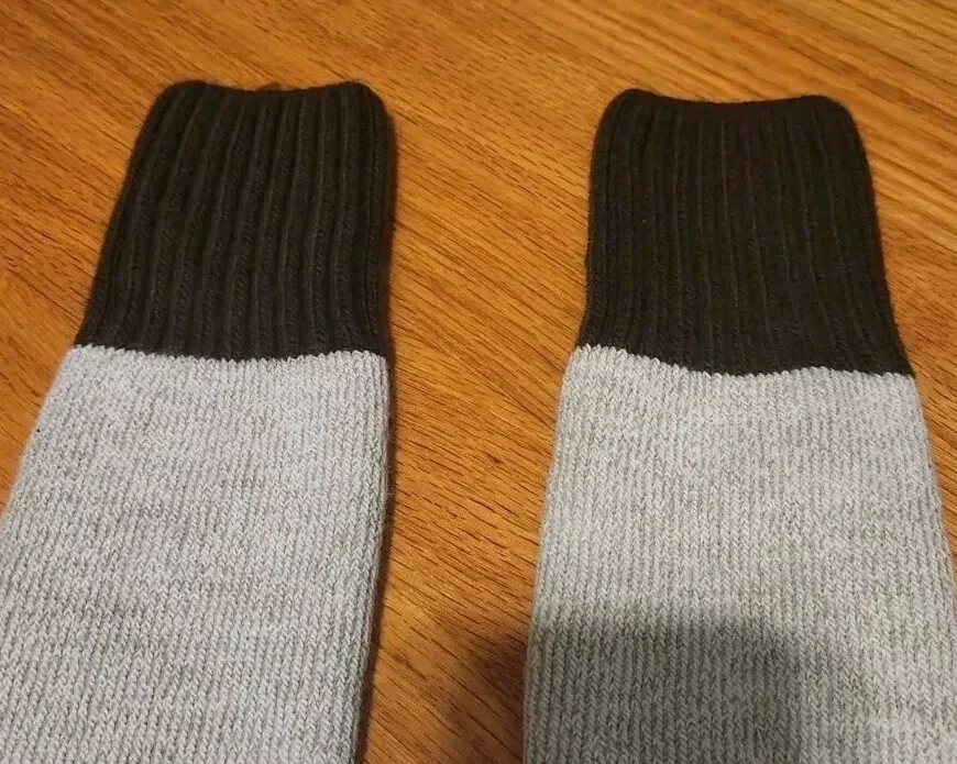 De Colección Par Para Hombres Bota Larga Calcetines Marrón Blanco Caza Senderismo Invierno Al Aire Libre Cálidos Foto 3 de 4