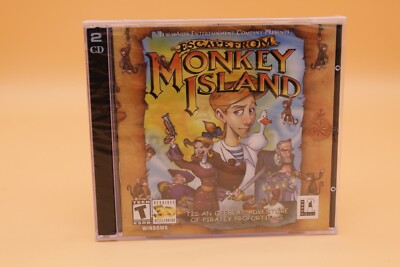 Jeu PC: Escape From Monkey Island (LucasArts) - Version Française - Bon État - Boîte Et Manuel
