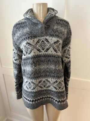 Vintage Nordic Wool Sweater Mens Large Academia Grandpa Fisherman Cabincore 80s