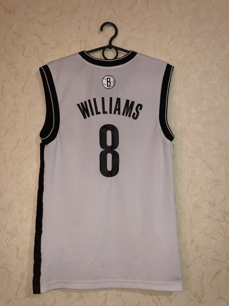 激レア 刺繍‼️ NBAユニフォーム Brooklyn Nets Williams Brooklyn Nets Deron Williams #8 Jersey Mens XL Adidas Sewn