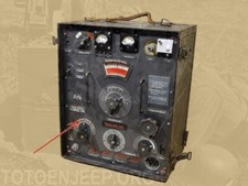 PLAQUETTE LABEL POSTE RADIO 15W SEB 14 GERMAN WH.  kubel  jeep ww2