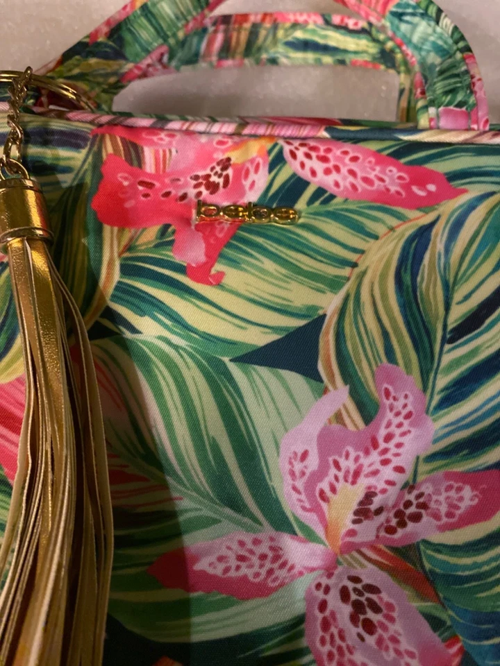 BOLSA DE VIAJE BEBE COLORIDA TROPICAL CREMALLERA ALREDEDOR COLGANTE CON BOLSA DE ALMACENAMIENTO EXTRA Foto 2 de 4