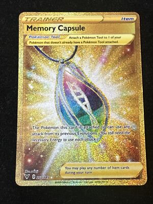 Memory Capsule 202/185 Secret Golden Rare Vivid Voltage Pokemon