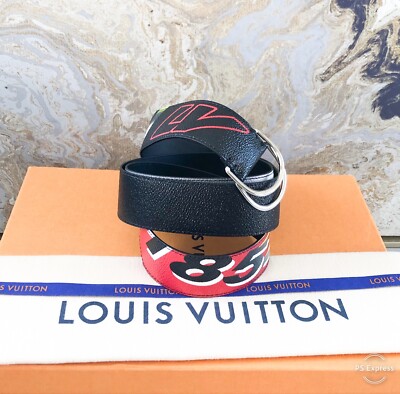 Louis Vuitton Race Speedy Black Leather Belt Louis Vuitton Race Speedy Black Leather Belt | eBay main image 2