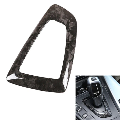 Real Forged Carbon Fiber Gear Shift Panel Cover Trim Kit for BMW F30 F34 GT - Bild 2 von 7