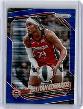 2025 Panini Prizm WNBA #94 Aaliyah Edwards Blue Pulsar /199 Connecticut Sun