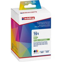 Edding Druckerpatrone EDD-701 Schwarz, Cyan, Magenta, Gelb Kompatibel Zu Hp