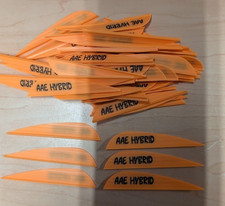 100- AAE Hybrid 26 2.7" SUNSET GOLD Vanes arizona archery equip arrow fletching
