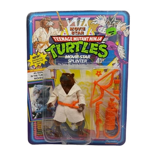 Teenage Mutant Ninja Turtles Movie Star Splinter Vintage 1991 New Sealed Unpunch
