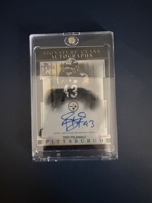 #ad 2025 Topps Troy Polamalu Signature Class Autographs SCL TP Auto 10 10 Steelers $800.00