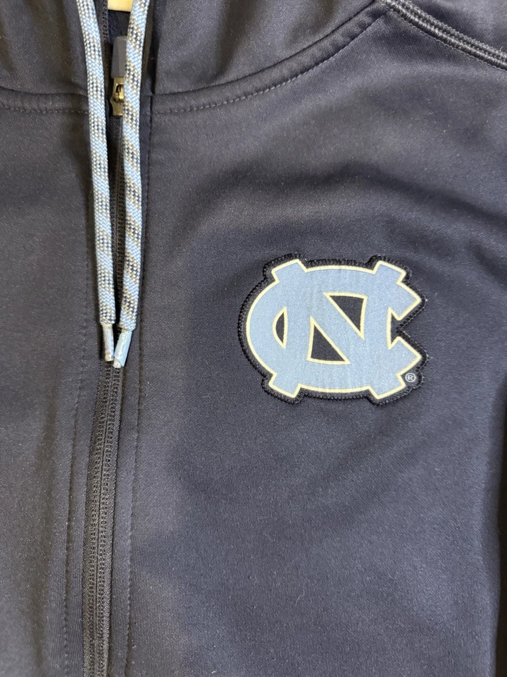 Nike UNC Tar Heels Hooded Jacket Men’s M Blue Full Zip Windbreaker Fleece - Image 3 of 4