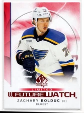 2024-25 Upper Deck SP Autenthic Future Watch Limited Zachary Bolduc St. Louis