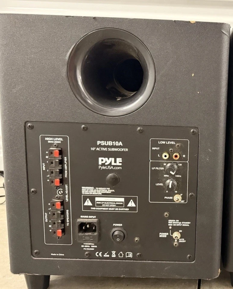 "Subwoofer activo Pyle PSUB10A 10"" - probado" Foto 4 de 4