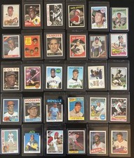 1957-80s Topps HOF GOAT Rc Lot(78) Mantle Maris Berra Aaron Mays Musial Clemente