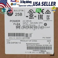 New Allen-Bradley 25B-D4P0N114 PowerFlex 525 1.5kW 2Hp AC Drive US Free Tax