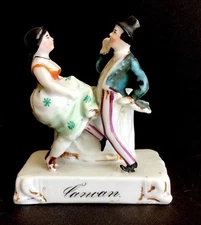 Rare 19TH CENTURY STAFFORDSHIRE CONTA & BOEHME  #3301 CANCAN fairing