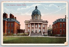 Boston Massachusetts MA City Hospital Postcard c1910s
