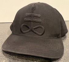 Leviathan Cross Symbol black on black Hat Snapback Cap Made in USA
